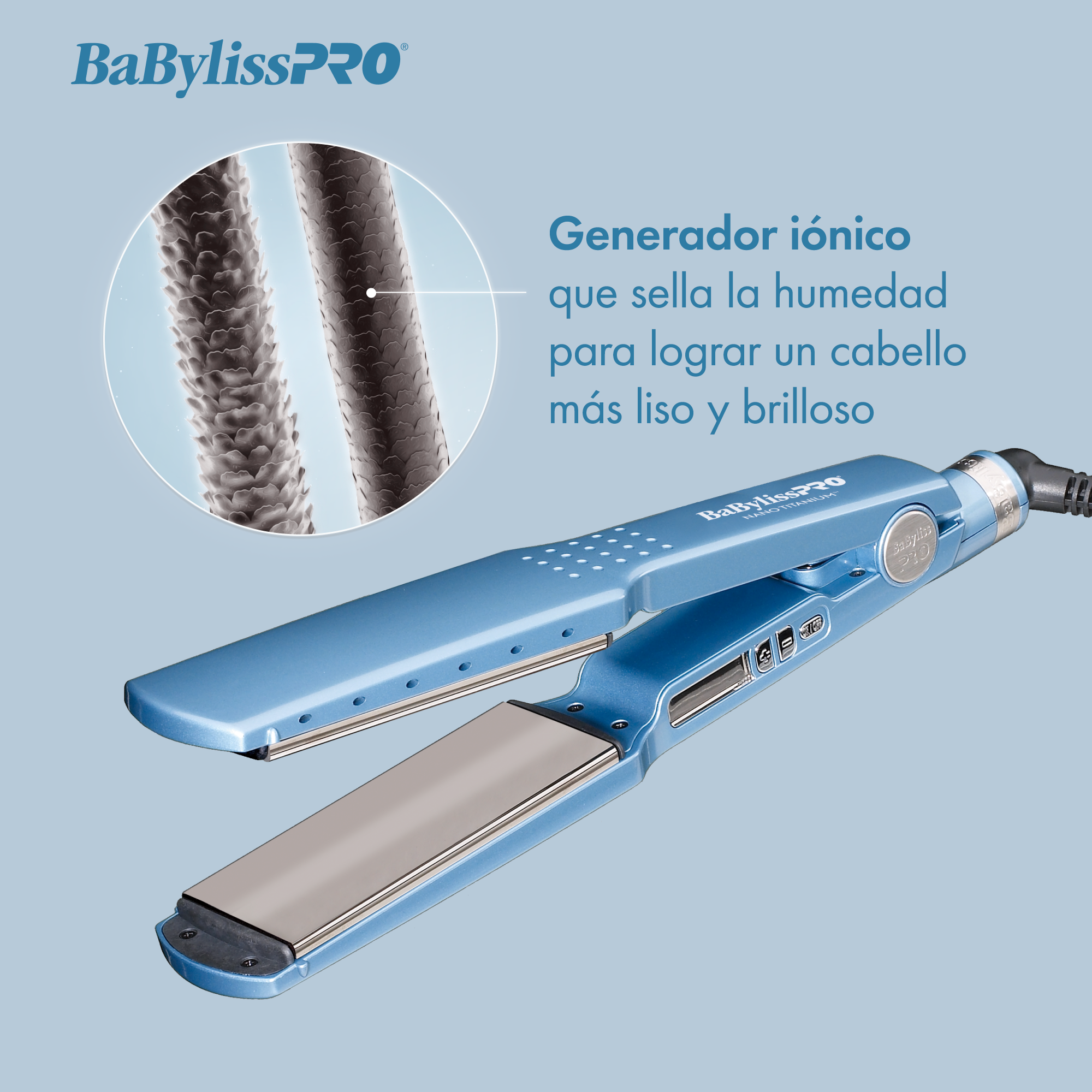 Babyliss pro Plancha alisadora iónica de 1¾" nano titanium 4094tux
